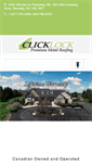 Mobile Screenshot of clicklockroofing.com